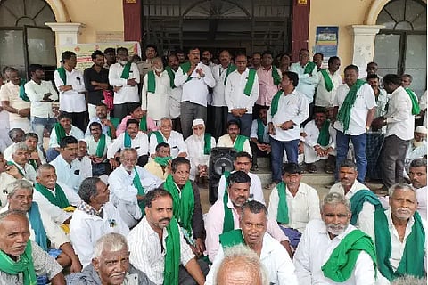 Farmer Portest in Hirekerur