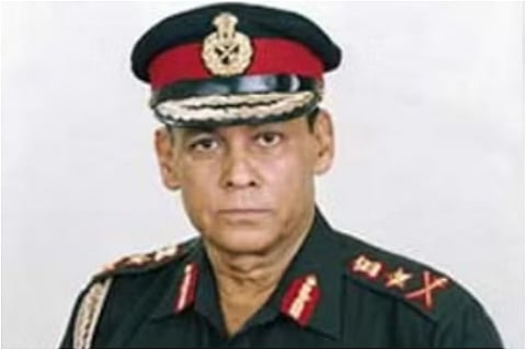 Former Army chief, General S Padmanabhan