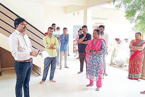 Hadagali Boys Hostel visit