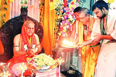 Honnali, Hirekal Math, Pooja program,