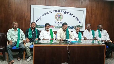 Maddur Taluk Raitha Sangh Press Conference Mandya
