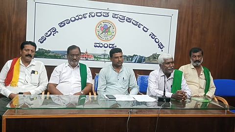 Member Press Conference of National Environment Protection Union District Unit Mandya