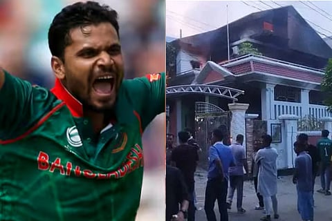 Mob sets former Bangladesh skipMashrafe Mortaza house on fire