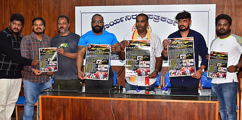 Press conference on state level dance competition Mandya