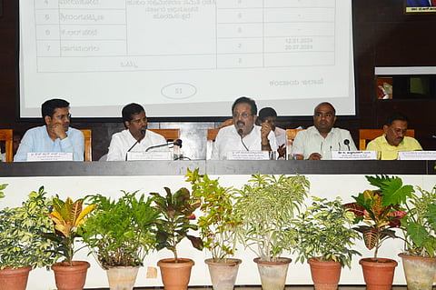 Quarterly progress review meeting Mandya