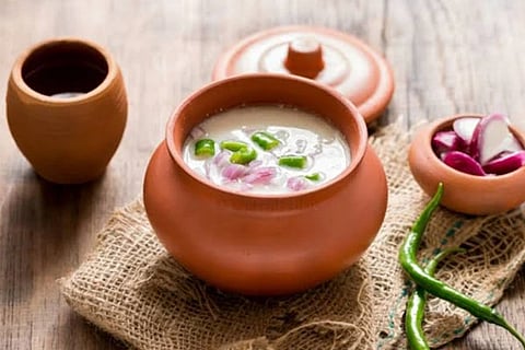 Red rice porridge