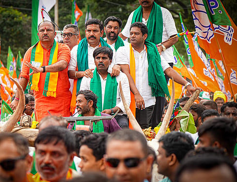 Vijayendra criticizes the state government Mandya