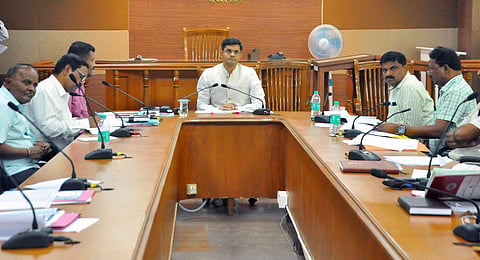 koppal dc naleen athul sc st scheme review meeting