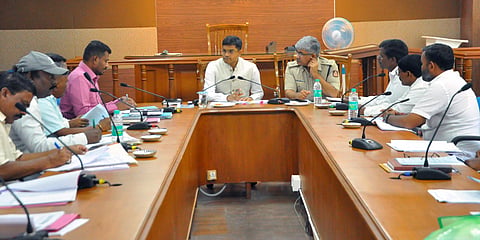 koppal dc naleen athul sc st scheme review meeting