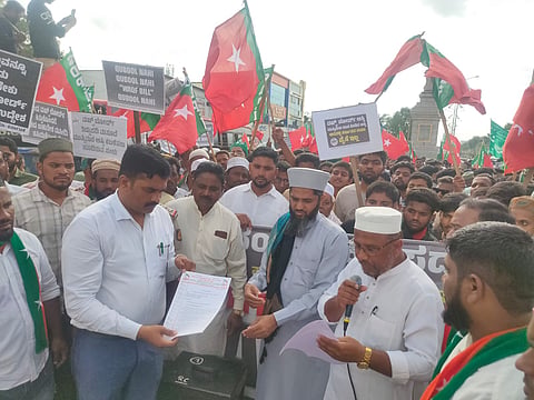 waqf act central government sdpi protest koppal