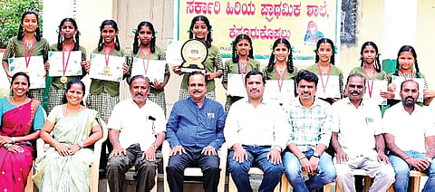 ಜಿಲ್ಲಾ ಮಟ್ಟಕ್ಕೆ ಆಯ್ಕೆಯಾದ ತಂಡಕ್ಕೆ ಅಭಿನಂದನೆ