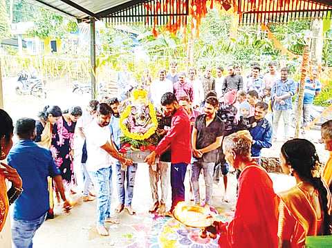ಶನಿವಾರಸಂತೆಯಲ್ಲಿ ಗಣೇಶ ಪ್ರತಿಷ್ಠಾಪನೆ, ಪೂಜೆ