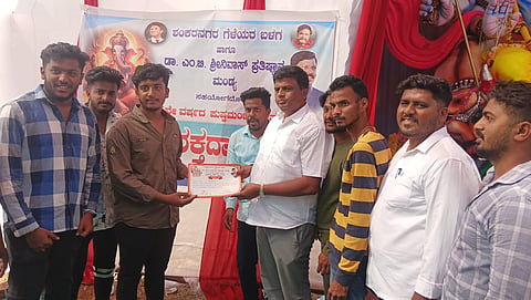 Blood donation camp on Ganeshotsavam Mandya
