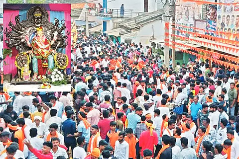 Channagiri, Ganesha, Shobhayatra,