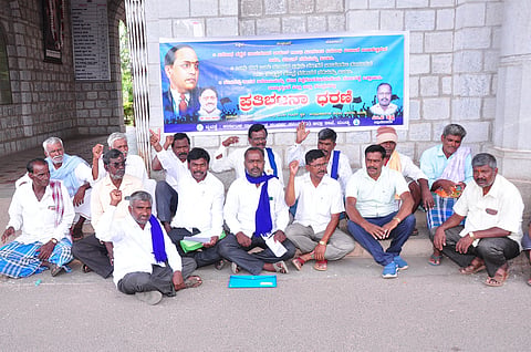 Dalit Sangharsh Committee protest Mandya