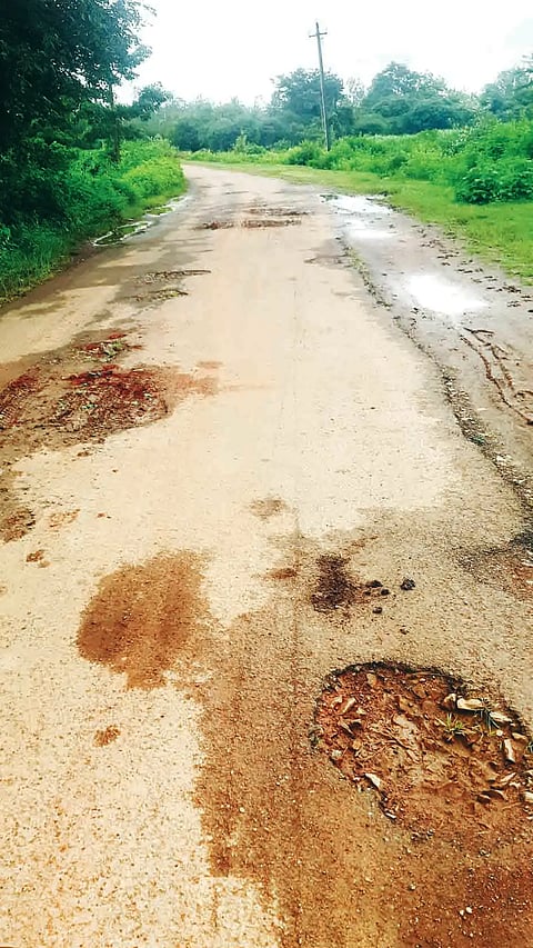 Dolleshwar Road collepse