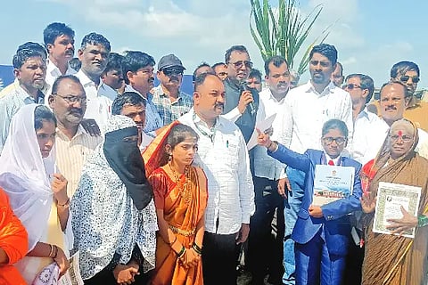 Equality, Equality, Democracy, Additional District Collector, Somalinga Gennur, Nalatwada, Human Chain,