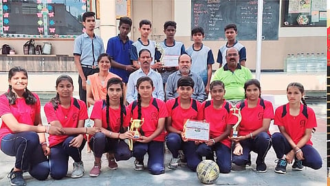 Excellent performance of school students in the sports event
