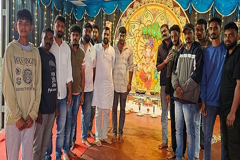 Ganapati discharge in Madikeri