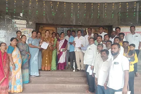 Give land for construction of community building