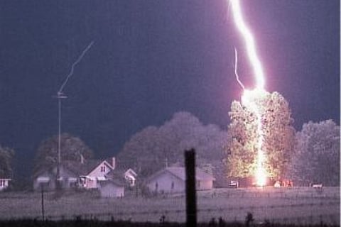 Lightning strike
