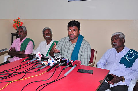 MLA Darshan Puttannaiah press conference Mandya