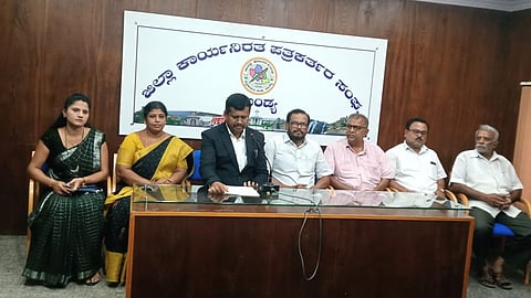 Press conference against BJP Mandya