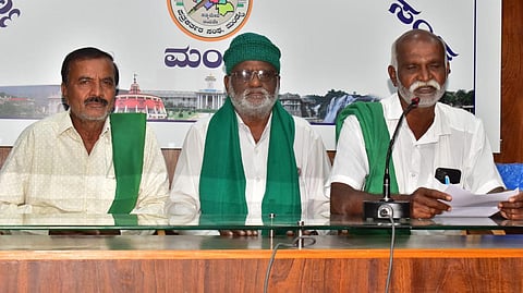 Press conference demanding to resolve road problem Mandya
