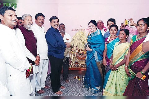 Sangapura GP Water User's Co-operative Society's New Building Pooja