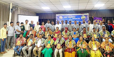Teachers honored by Team Mysore