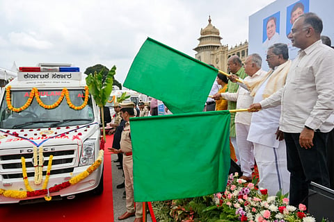cm siddaramih ambulence ingratution functin