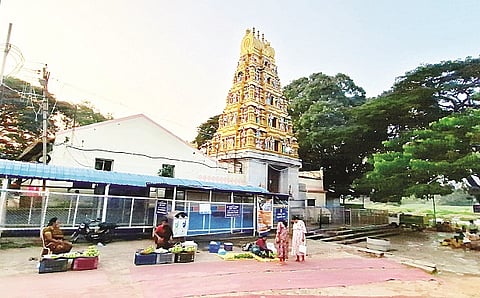 ಗಂಜಾಂನಲ್ಲಿ ಜೀವನದಿ ಕಾವೇರಿ ತೀರದಲ್ಲಿರುವ ಶ್ರೀ ನಿಮಿಷಾಂಬ ದೇವಾಲಯ.

