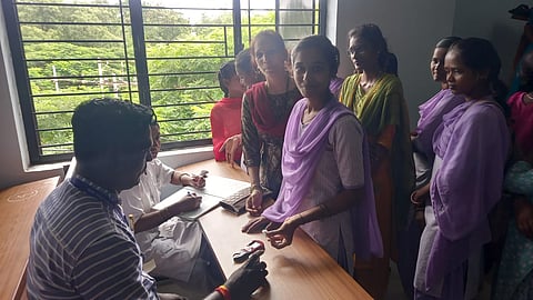 koppal govt degree collage health camp