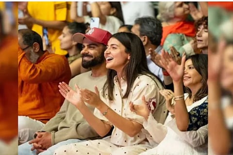 Anushka Sharma And Virat Kohli Attend Krishna Das Kirtan In Mumbai