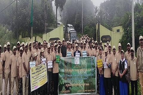 Awareness walk for wildlife conservation