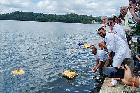 Bagi offering by MLA at Harangi