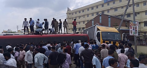 Bus accident Mandya