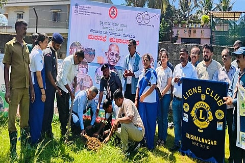Cleanliness campaign in Kushalanagar