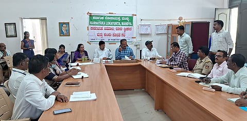 Complaint received by Lokayukta Mandya
