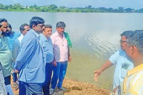 Dc visit Moti Talab tank