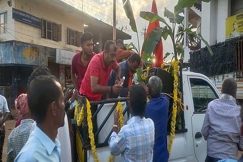 Distribution of Kaveri Theertha in Balele range
