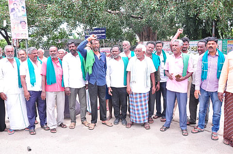 Farmers protest Mandya