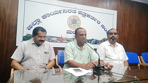 Folk Parishad District President press conference Mandya