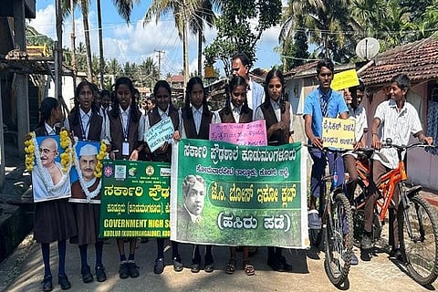 Gandhi Jayanti at Government High School, Cuddalore