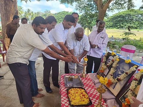 Gandhi Jayanti celebration at Malligere village Mandya