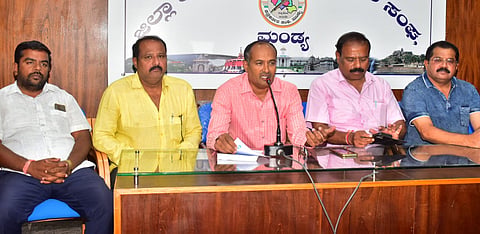 Karnataka Sangh Press Conference Mandya