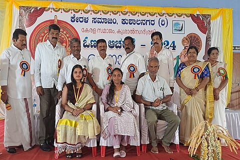 Onam celebration by Kerala society in Kushalanagar