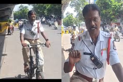 Traffic Inspector Duties On A Bicycle