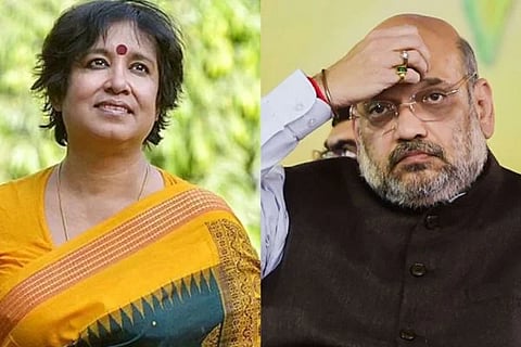 Central Minister Amitshah and Bangladesh Author Taslima Nasreen