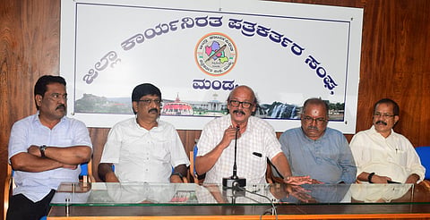 Weekly guest program at Press Club Mandya